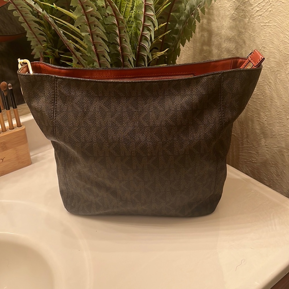 Michael Kors medium size monogram shoulder bag